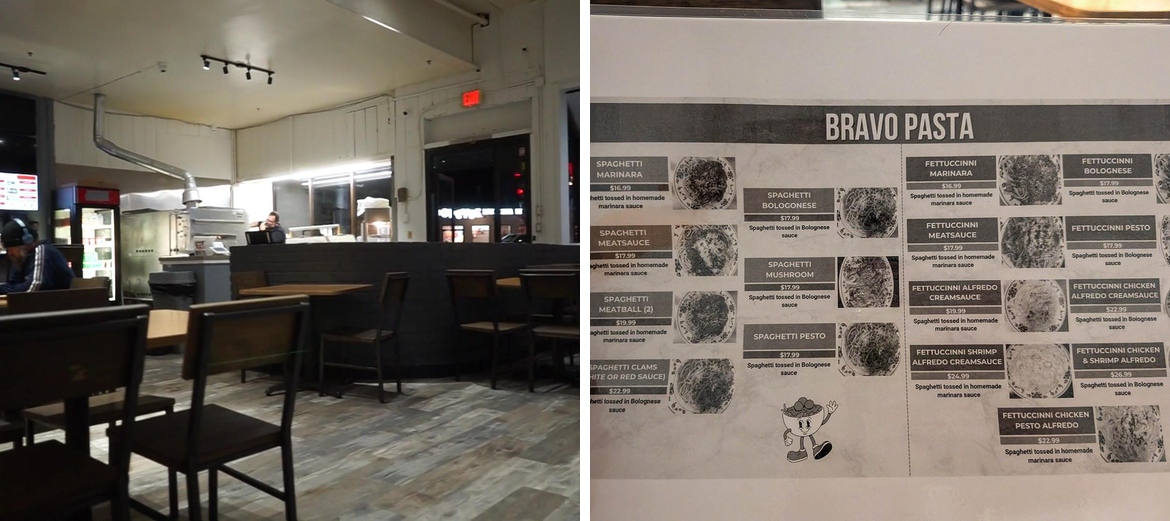 Bravo Pizza Menu